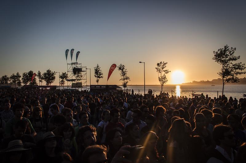 A spring break party on a beach